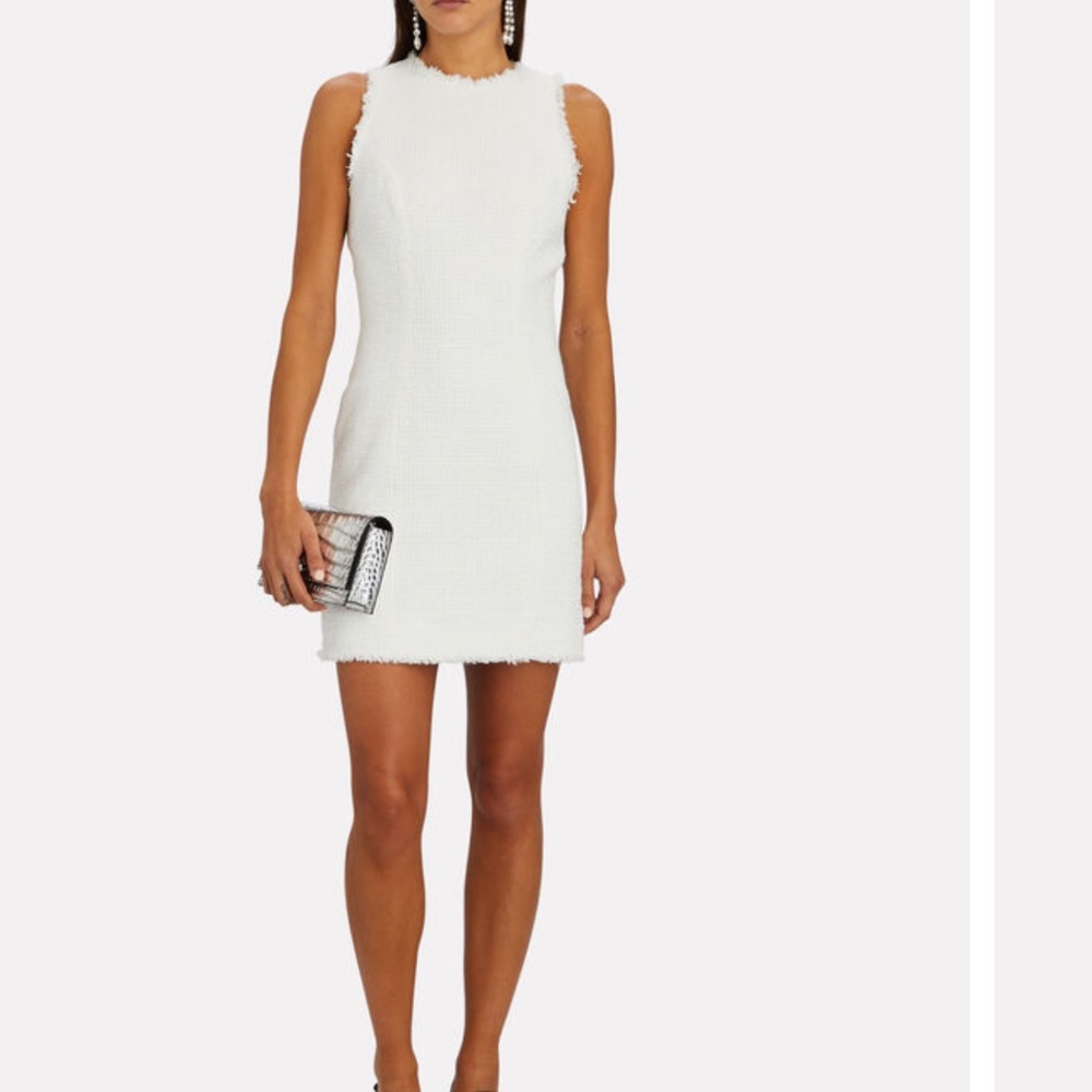 BALMAIN Sleeveless Tweed Mini Dress